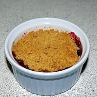 recette Crumble Framboise/Pomme