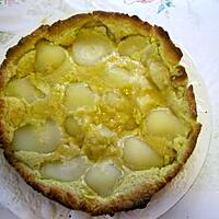 recette TARTE AUX POIRES ET AMANDES