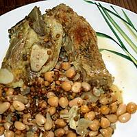 recette Poitrine de veau et légumes secs