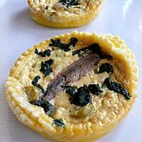 recette Tartelette à la brousse & aux anchois