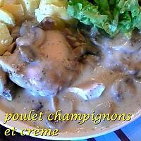 recette poulet champignons et crème