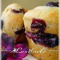 recette Muffins au coeur de philadelphia et aux bleuets