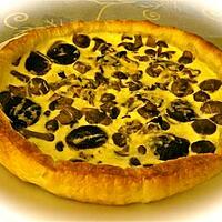 recette TARTE AUX CHAMPIGNONS