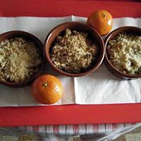 recette Crumble pomme-clémentine