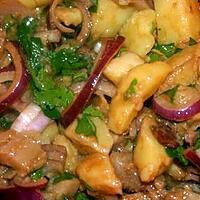 recette SALADE TIEDE POMMES DE TERRE HARENGS FUMES