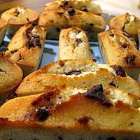 recette Financiers au chocolat au lait et éclat de Toblérone crunchy