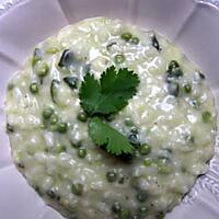 recette RISOTTO AUX LEGUMES VERTS ET CHEVRE