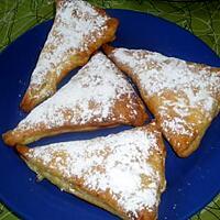 recette triangles fourrrés crème patissière