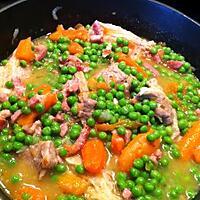 recette Sauté de veau aux petits pois croquants !