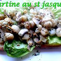 recette tartine au st jacque