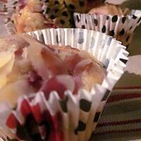 recette MUFFINS LEGERS FRAMBOISES AMANDES