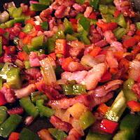 recette Poelé de légumes aux lardons.