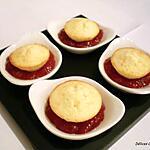 recette Petites bouchées au citron et sa confiture de fraises