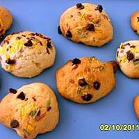 recette Petits biscuits multicolores