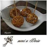 recette Sucettes de raisins aux Carrés frais et graines de Sésame