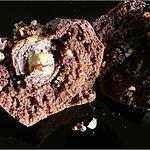 recette Gâteaux au chocolat & noisette, coeur de Ferrero Rocher