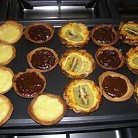 recette tartelettes(citron,chocolat,kiwi)