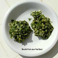 recette Boulettes aux herbes : spécialité tunisienne