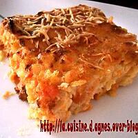 recette carottes parmentier au gratin