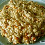 recette Risotto aux lentilles corail et gingembre frais