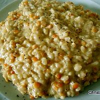 recette Risotto aux lentilles corail et gingembre frais