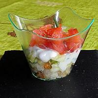 recette TRIFLE DE SAUMON FUME