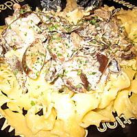 recette Tagliatelles fraiches au champignons