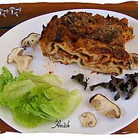 recette Lasagnes aux champignons forestiers