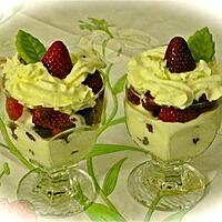 recette VERRINE FRAISES- FRAMBOISES EXPRESS .