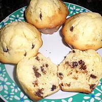 recette muffins aux pépites de chocolat