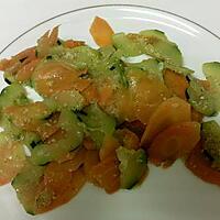 recette courgettes et carottes au beurre et à l ail