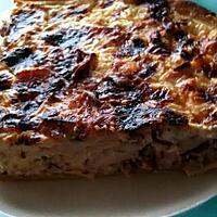 recette QUICHE RICHE !! (Poulet, Bacon, Viande de Grison et Feta)