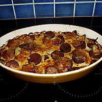 recette gratin de pommes de terre a la saucisse de morteau et fromage (du morbier)