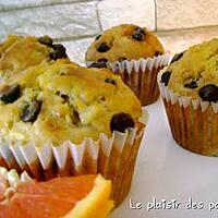 recette ~Muffins aux bananes et pépites de chocolat~ 