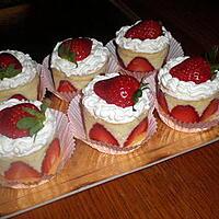 recette mini fraisier