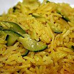 recette Riz pilaf au curry et aux courgettes