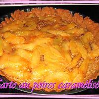 recette Tarte au poires caramélisées