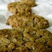 recette cookies aux flocons d'avoine et pâte de sésame