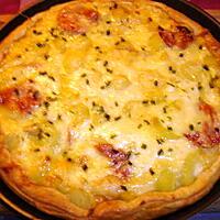 recette tarte aux pomme de terre raclette