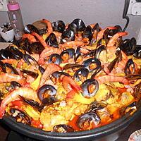 recette Notre Paella Familiale