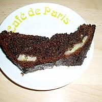 recette fondant au chocolat banane et pate d'amande