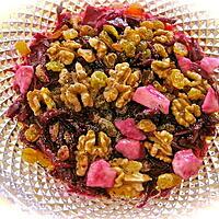 recette EMINCE DE CHOU ROUGE AUX RAISINS ET AU MIEL