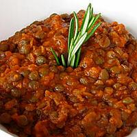 recette lentille a la tomate et poulet