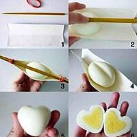 recette Oeufs en forme de coeur