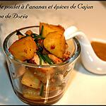 recette Blancs de poulet à l'ananas et épices de Cajun