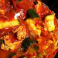 recette Poulet Basquaise aux courgettes 0% MG