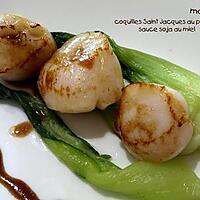 recette COQUILLES SAINT JACQUES A L'ASIATIQUE