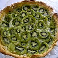 recette TARTE AUX KIWIS A LA CREME D'AMANDE