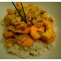 recette crevettes au lait de coco curry