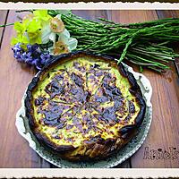 recette Tarte aux asperges sauvages et au magret de canard séché